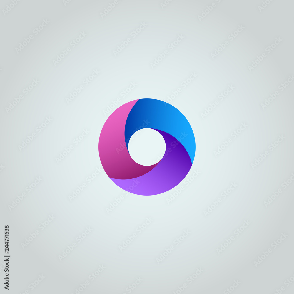 3D business logo template vector 3D business logo template vector