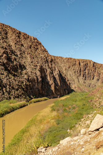 Rio Grande River Canyon Side
