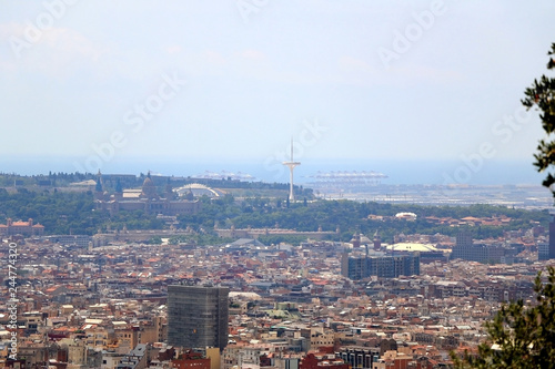 Aerial view of Barcelona from Park Güell. © jelena990
