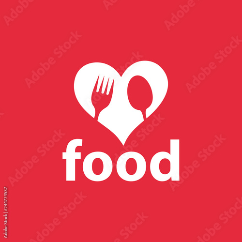 Love Food Logo Template