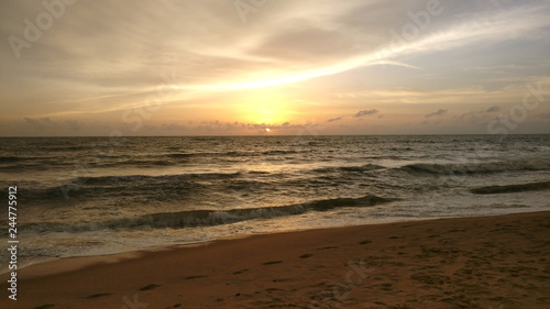 sunset on beach