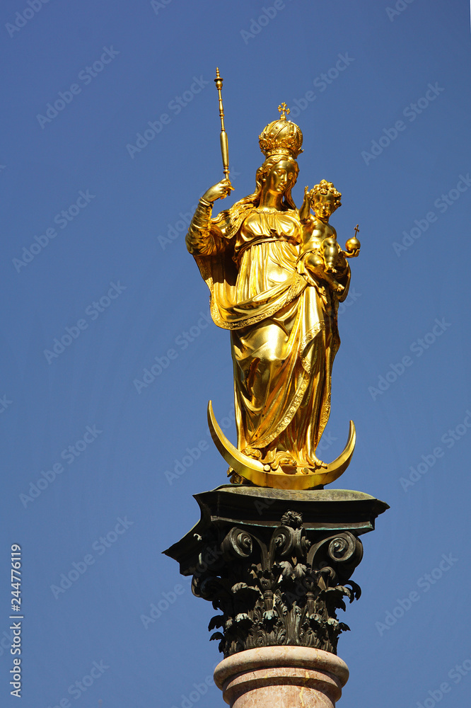 goldene Mariensäule, Heilige Maria in München