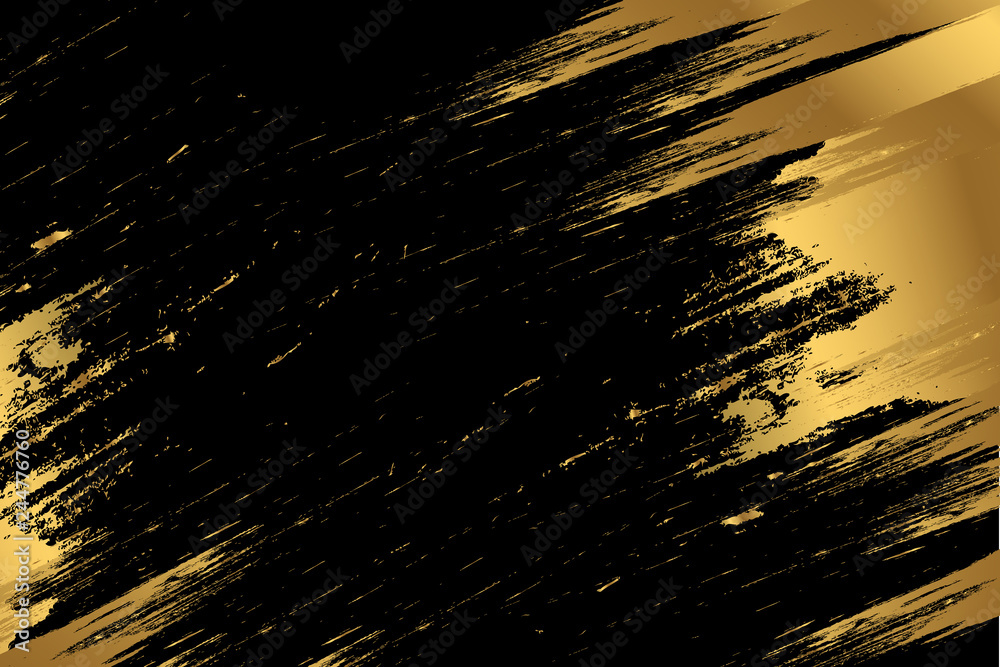 Gold Paint Glittering Textured Art 