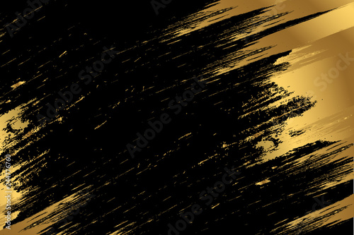Gold Paint Glittering Textured Art 