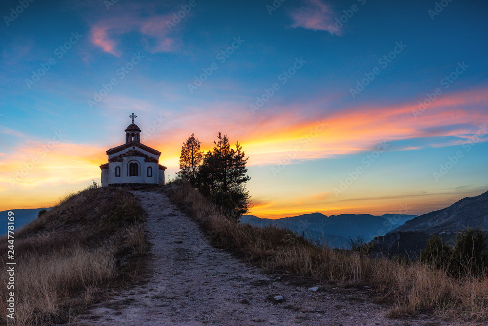 small chapel in the mountain, Bulgaria small chapel in the mountain, Bulgaria