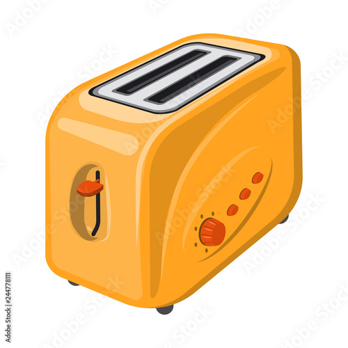 Vector illustration of kitchen and cook logo. Collection of kitchen and appliance stock vector illustration.