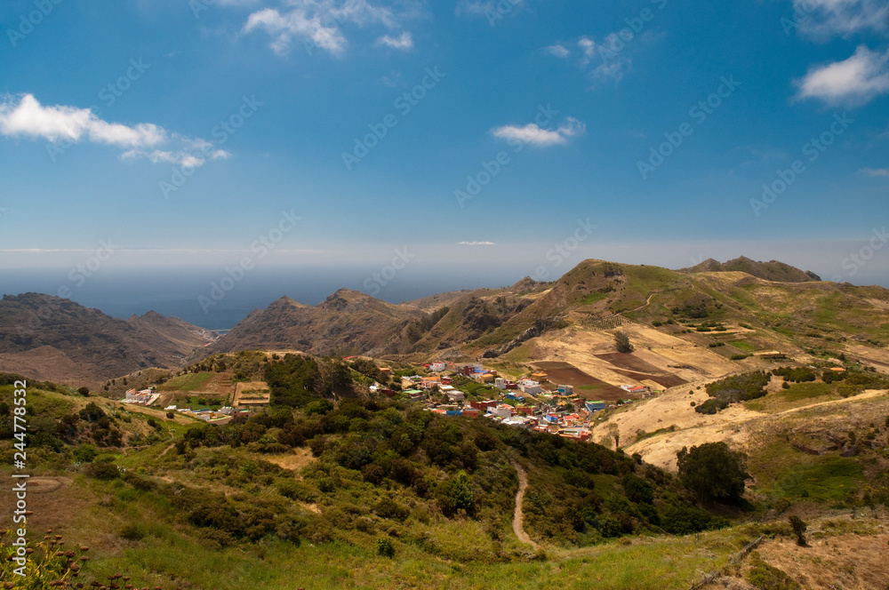 Hügelige Küsten Landschaft Teneriffa Kanaren Hügelige Küsten Landschaft Teneriffa Kanaren