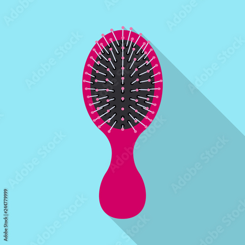 Vector design of brush and hair sign. Set of brush and hairbrush vector icon for stock.