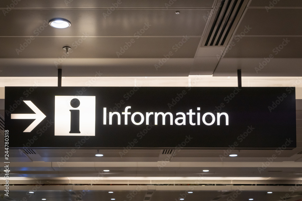 information sign board icon in airport information sign board icon in airport