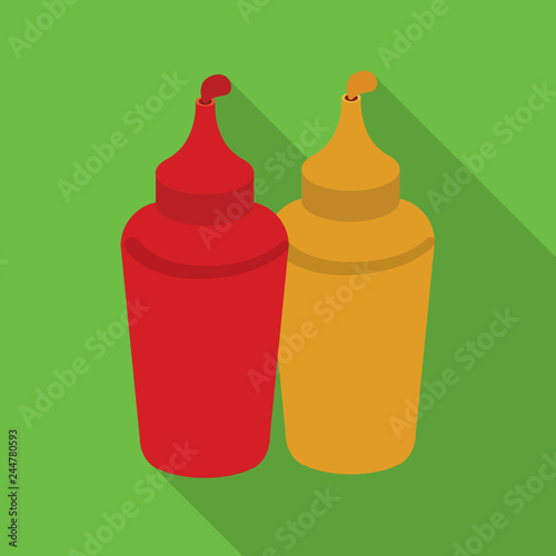 Vector design of pizza and food sign. Collection of pizza and italy vector icon for stock.