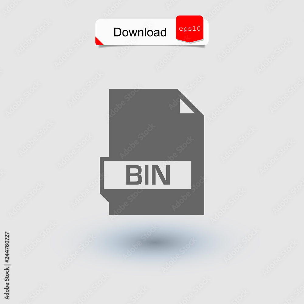 bin Icon vector.Perfect grey illustration on white background. bin Icon vector.Perfect grey illustration on white background.