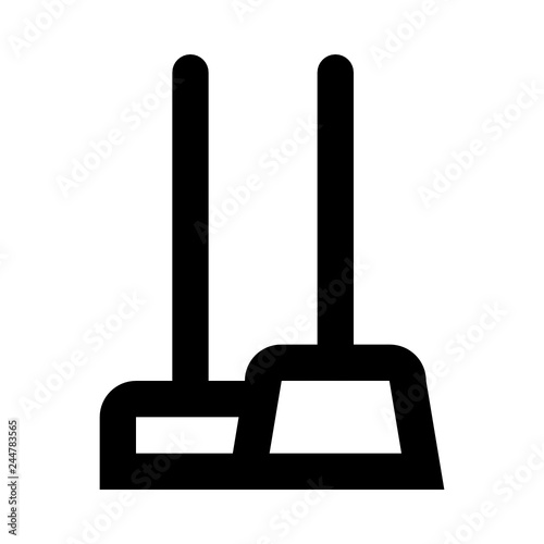 Broom scoop cleaning