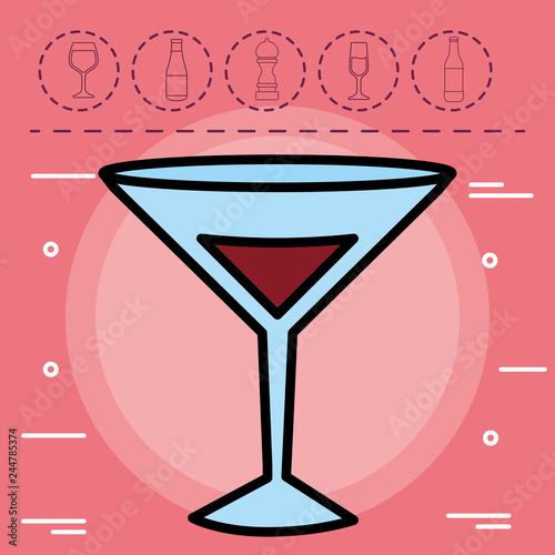 Martini cocktail icon 