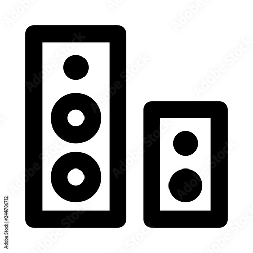 Audio system speakers
