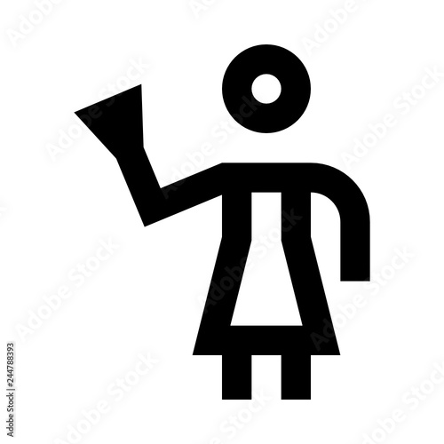 Housekeeper cleaning woman