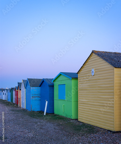 Beach huts in Hastings beach © Mikel Basabe