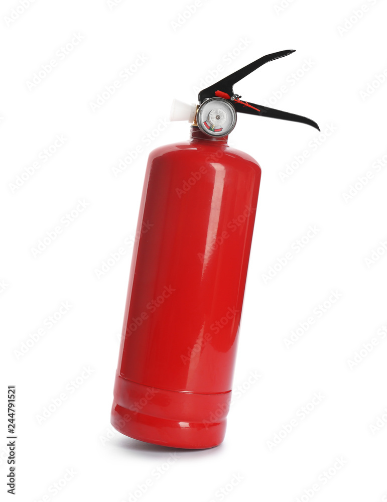 Fire extinguisher on white background. Safety equipment Fire extinguisher on white background. Safety equipment