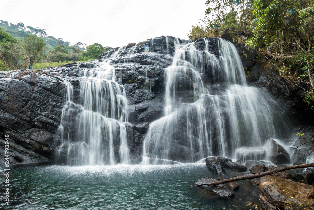 Baker's Falls, Horton Plains National Park. Sri Lanka