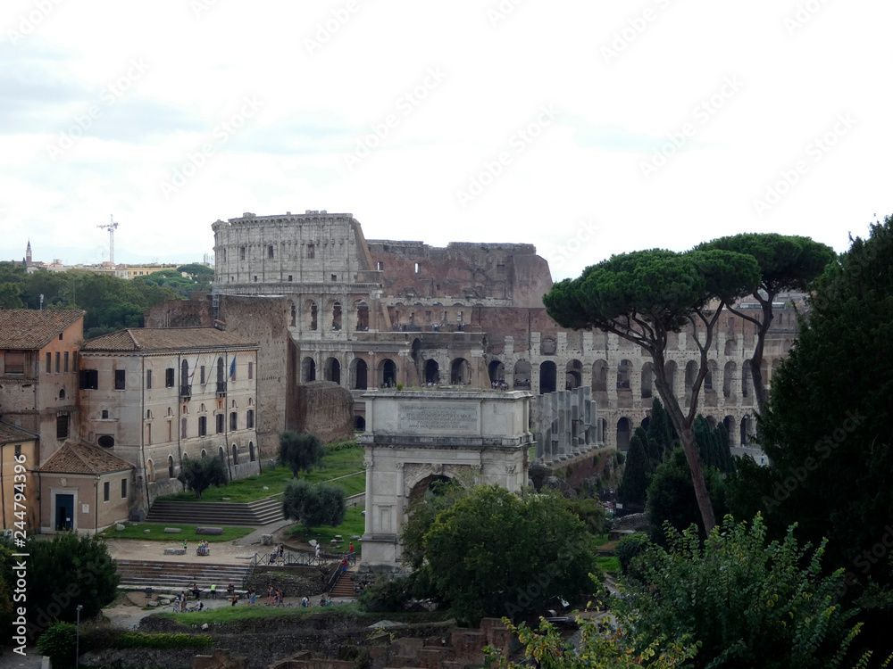 Obraz premium Foro Romano, en la ciudad de Roma.