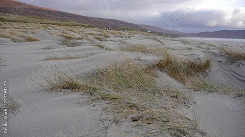 Dünenlandschaft Strand Luskentyre, Harris, Western Isles, Schottland