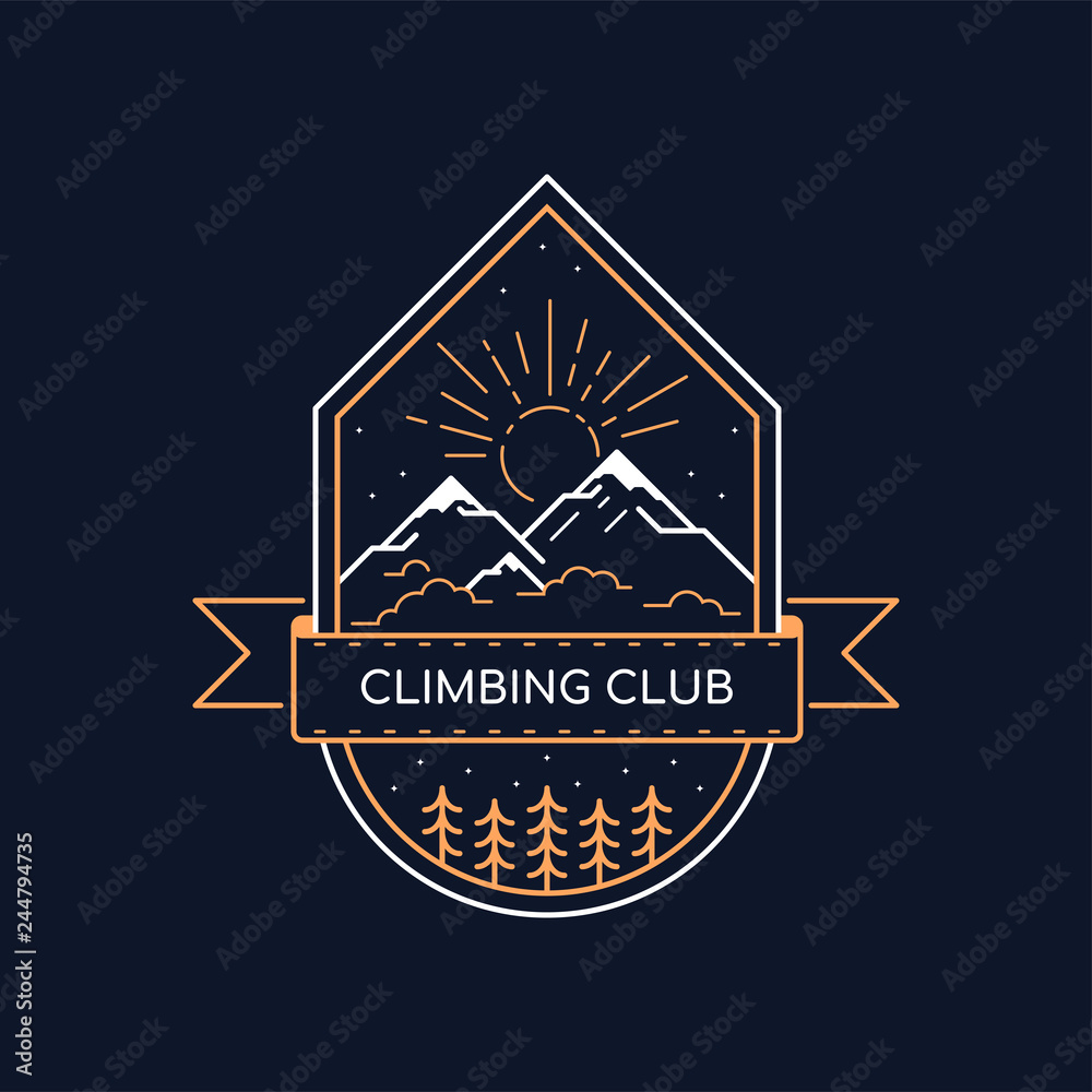 Climbing logo design