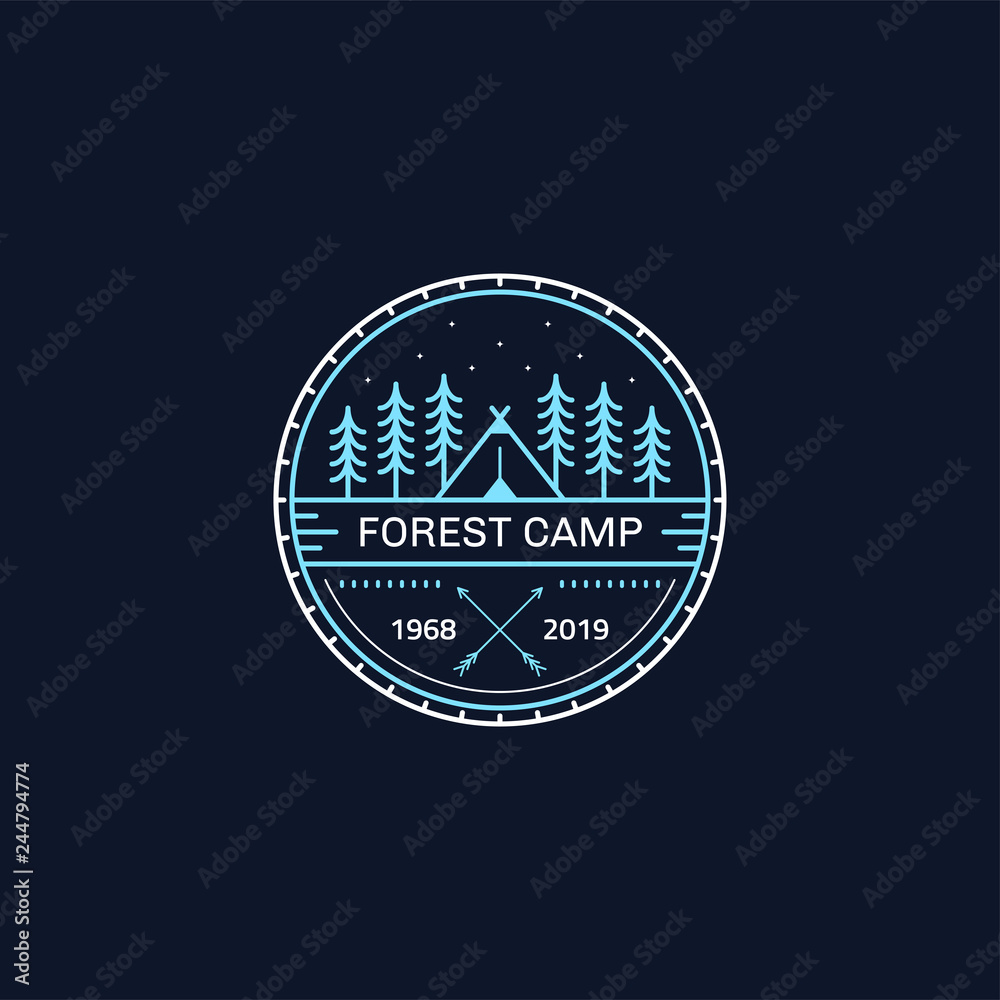 Fototapeta premium Logo obozu letniego