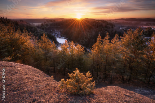 Sunrise near Pilsen photo