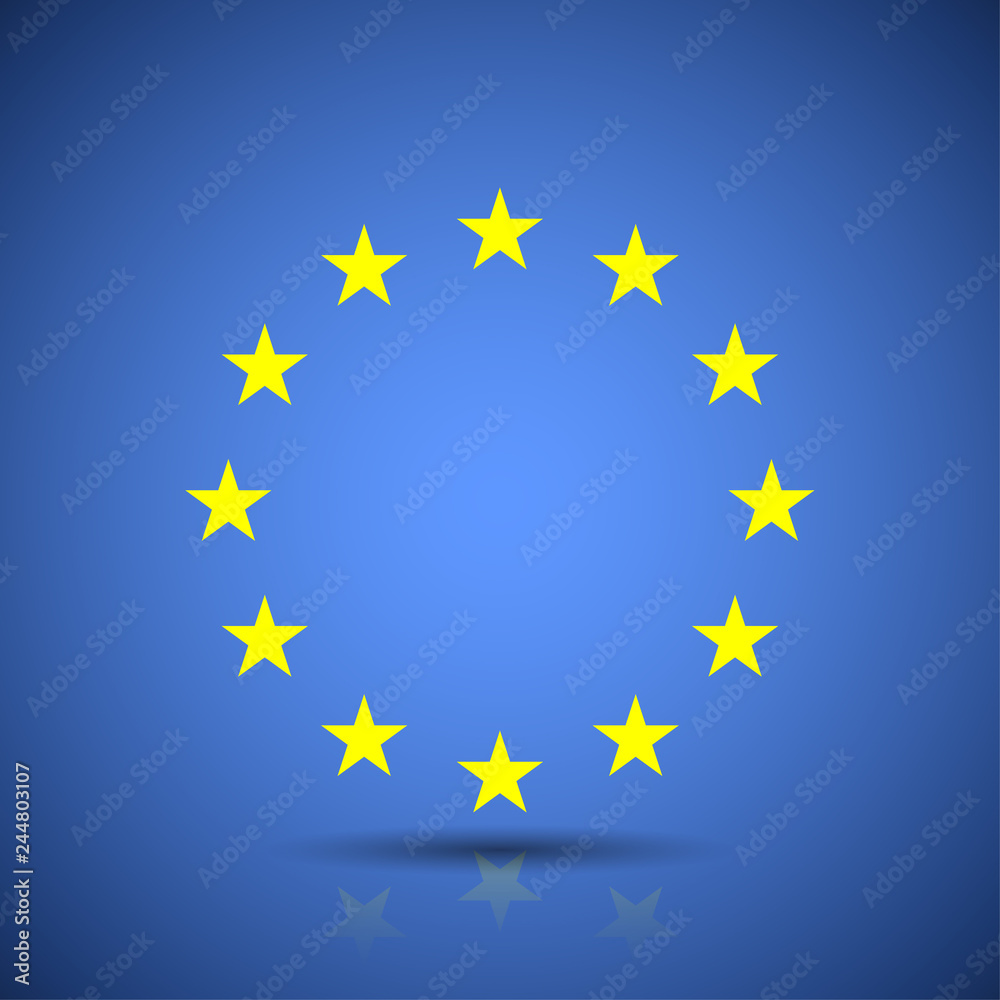 Abstract Stars European Union flag illustration Abstract Stars European Union flag illustration