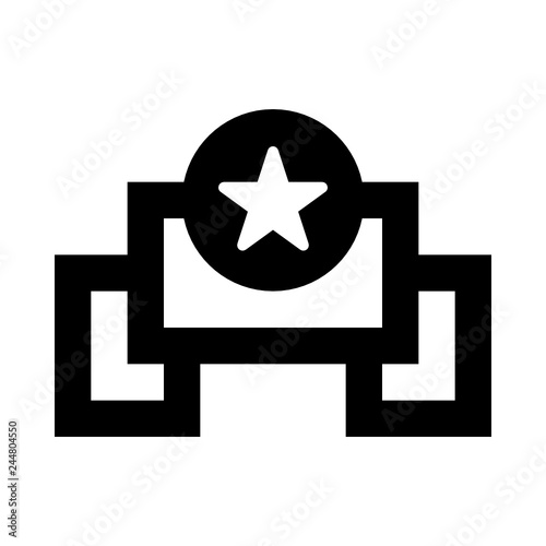 Prize ribbon star