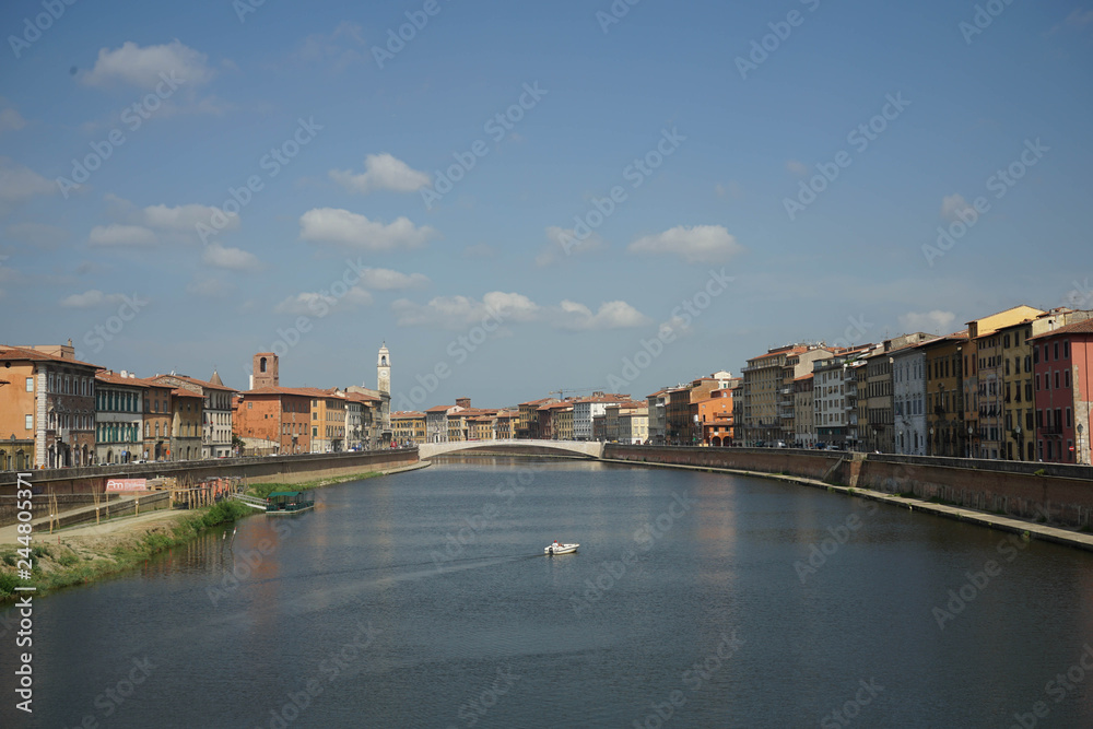 Arno River with Middle Bridge