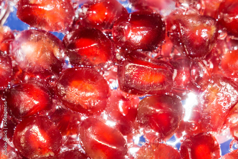 pomegranate fruit background close up pomegranate fruit background close up