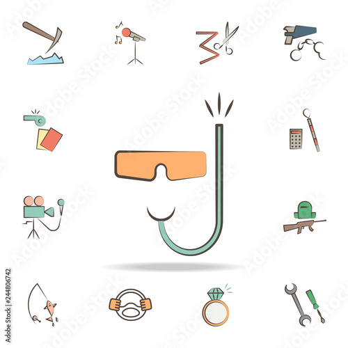 diver tools icon. Detailed set of tools of various profession icons. Premium graphic design. One of the collection icons for websites, web design, mobile app