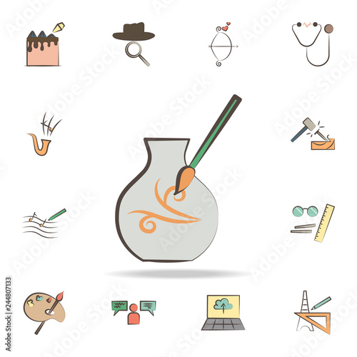 potter tools icon. Detailed set of tools of various profession icons. Premium graphic design. One of the collection icons for websites, web design, mobile app