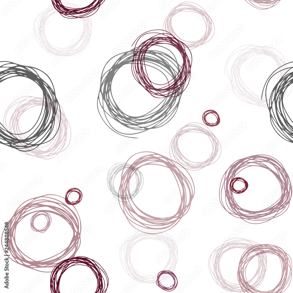 Dark Red vector seamless texture with disks. Dark Red vector seamless texture with disks.