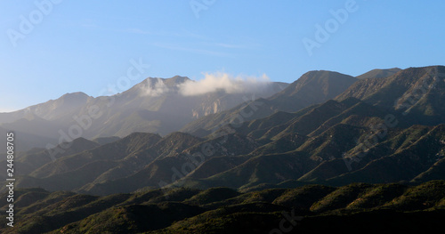 Ojai Valley California mountains in nature after rain