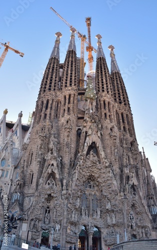 facciata della Sagrada Famiglia di Barcellona