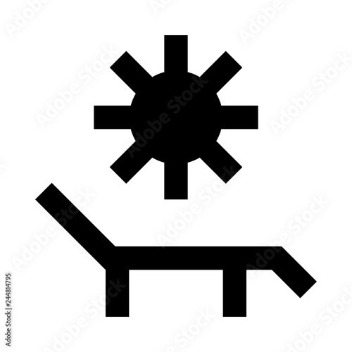 Sunbed suntan lounger