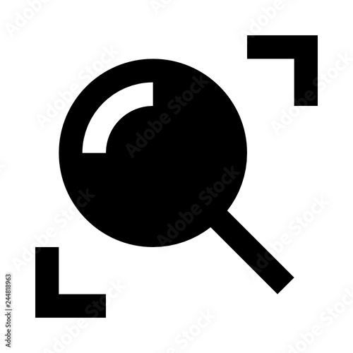 Magnifier lens glare