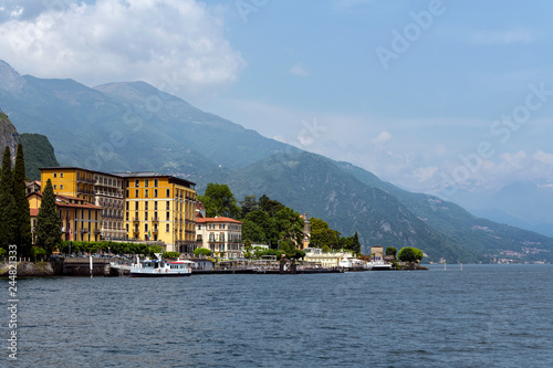 Griante town at the famous Italian lake Como