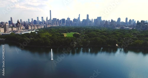 Jacqueline Kennedy Onassis Reservoir Central Park New york city Aerial