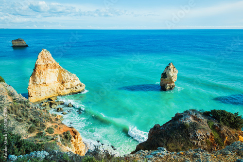 Amazing Rocks in blue ocean