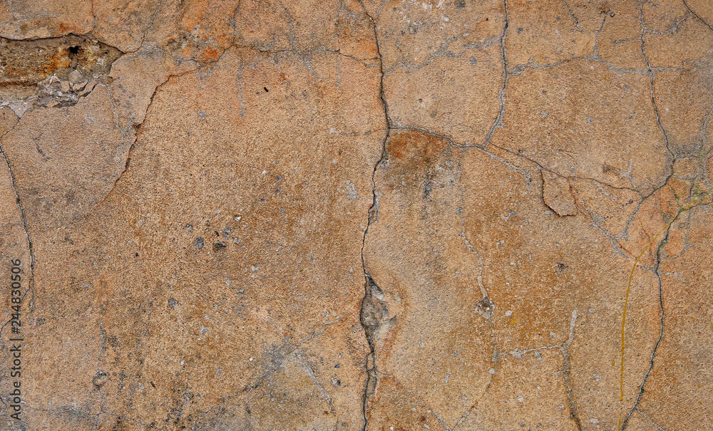Old plaster with cracks, scratches and damage to concrete. Texture and background cement plaster. Old plaster with cracks, scratches and damage to concrete. Texture and background cement plaster.