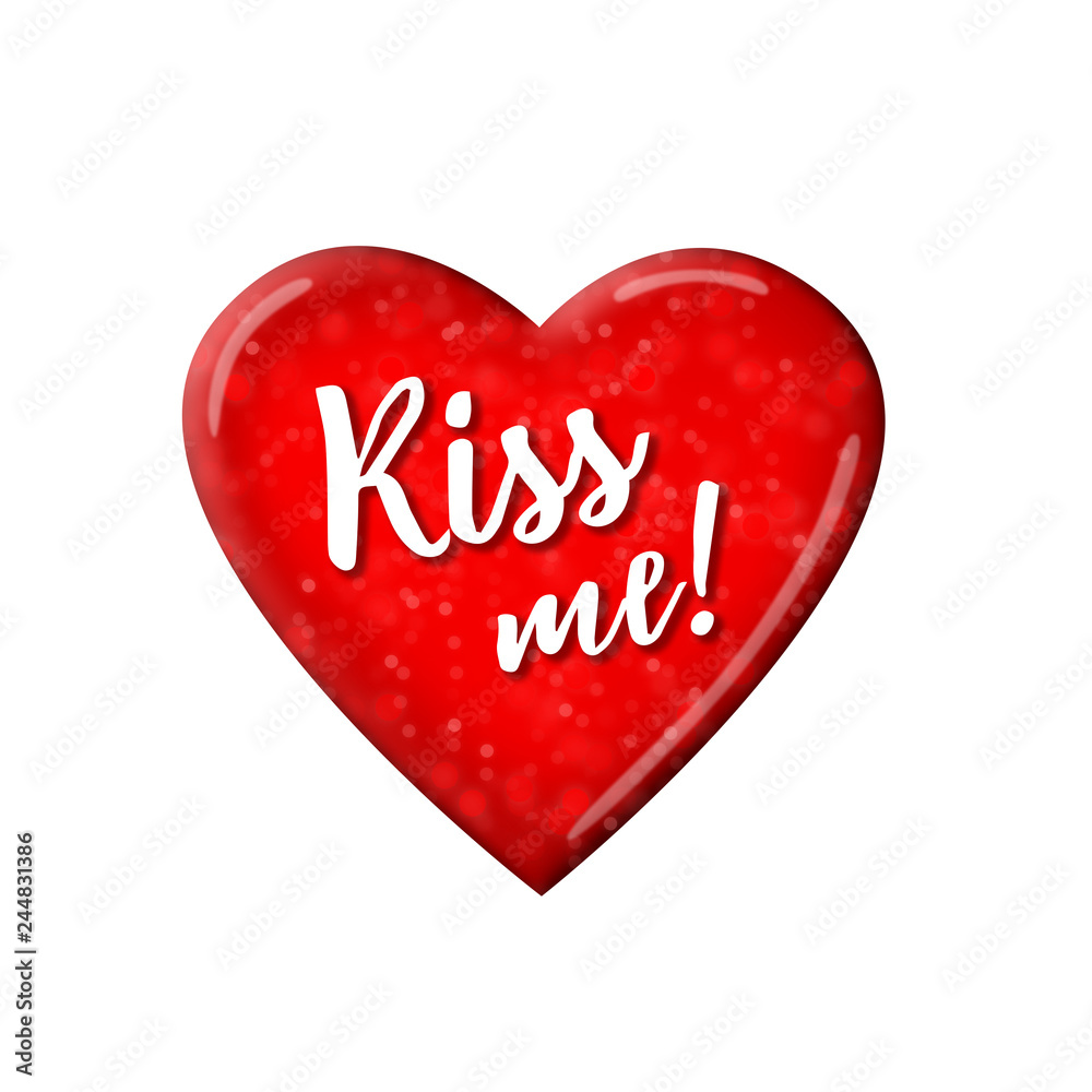 Kiss me – Valentine's card