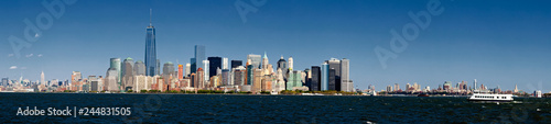 The New York City Downtown w the Freedom tower