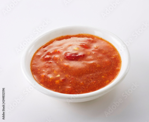 Delicious food with tomato minced meat sauce