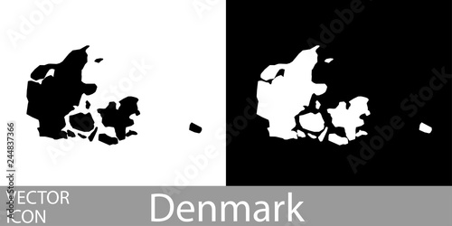 Denmark detailed map