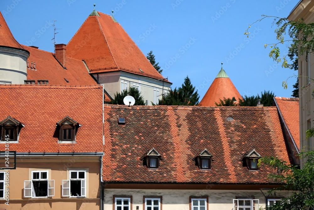 Historical building and mouments on Kaptol in Zagreb, Croatia. Historical building and mouments on Kaptol in Zagreb, Croatia.