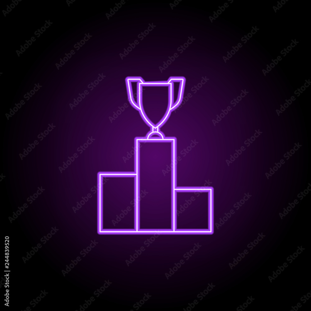 goblet catwalk icon. Elements of awards in neon style icons. Simple icon for websites, web design, mobile app, info graphics goblet catwalk icon. Elements of awards in neon style icons. Simple icon for websites, web design, mobile app, info graphics