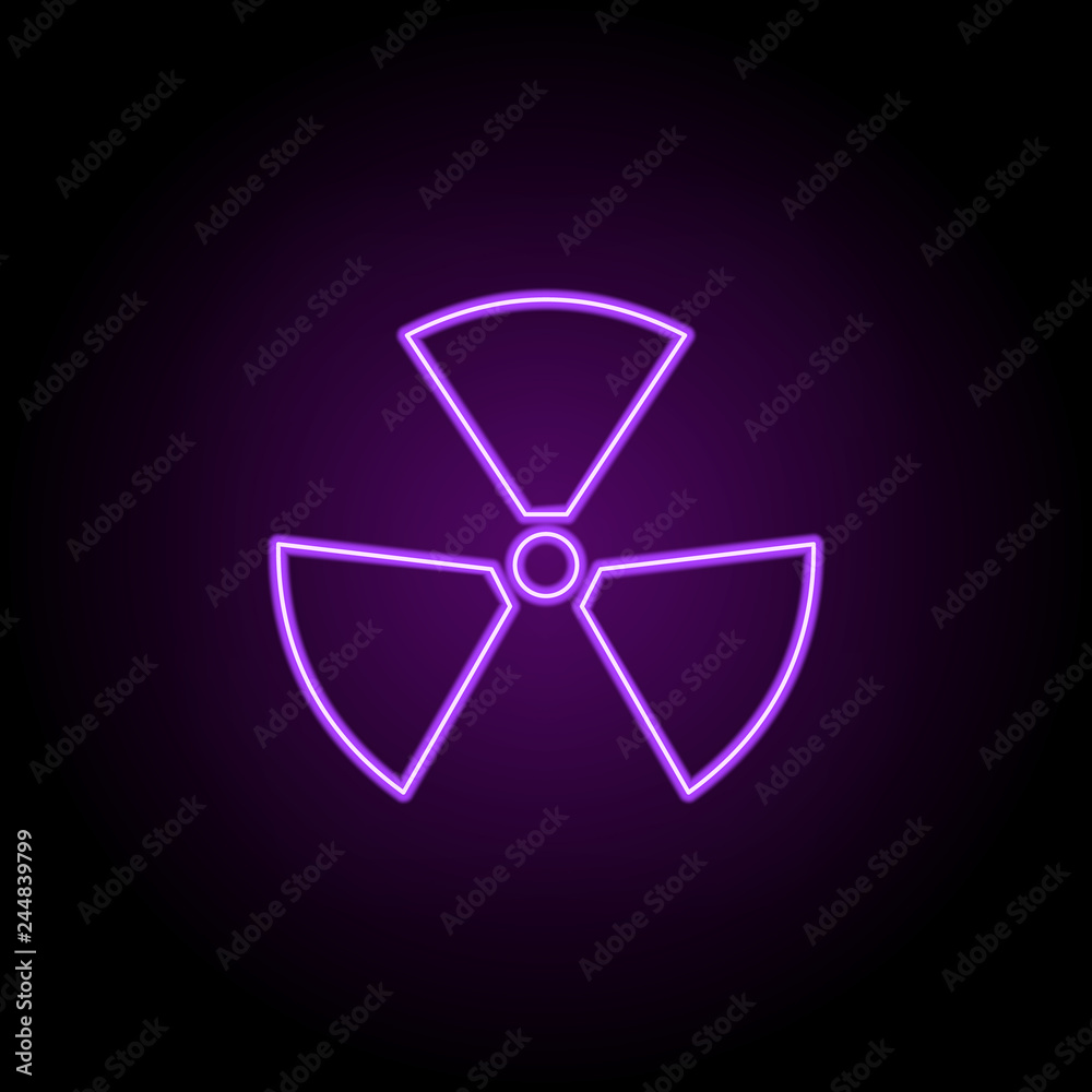 nuclear icon. Elements of Eco in neon style icons. Simple icon for websites, web design, mobile app, info graphics nuclear icon. Elements of Eco in neon style icons. Simple icon for websites, web design, mobile app, info graphics