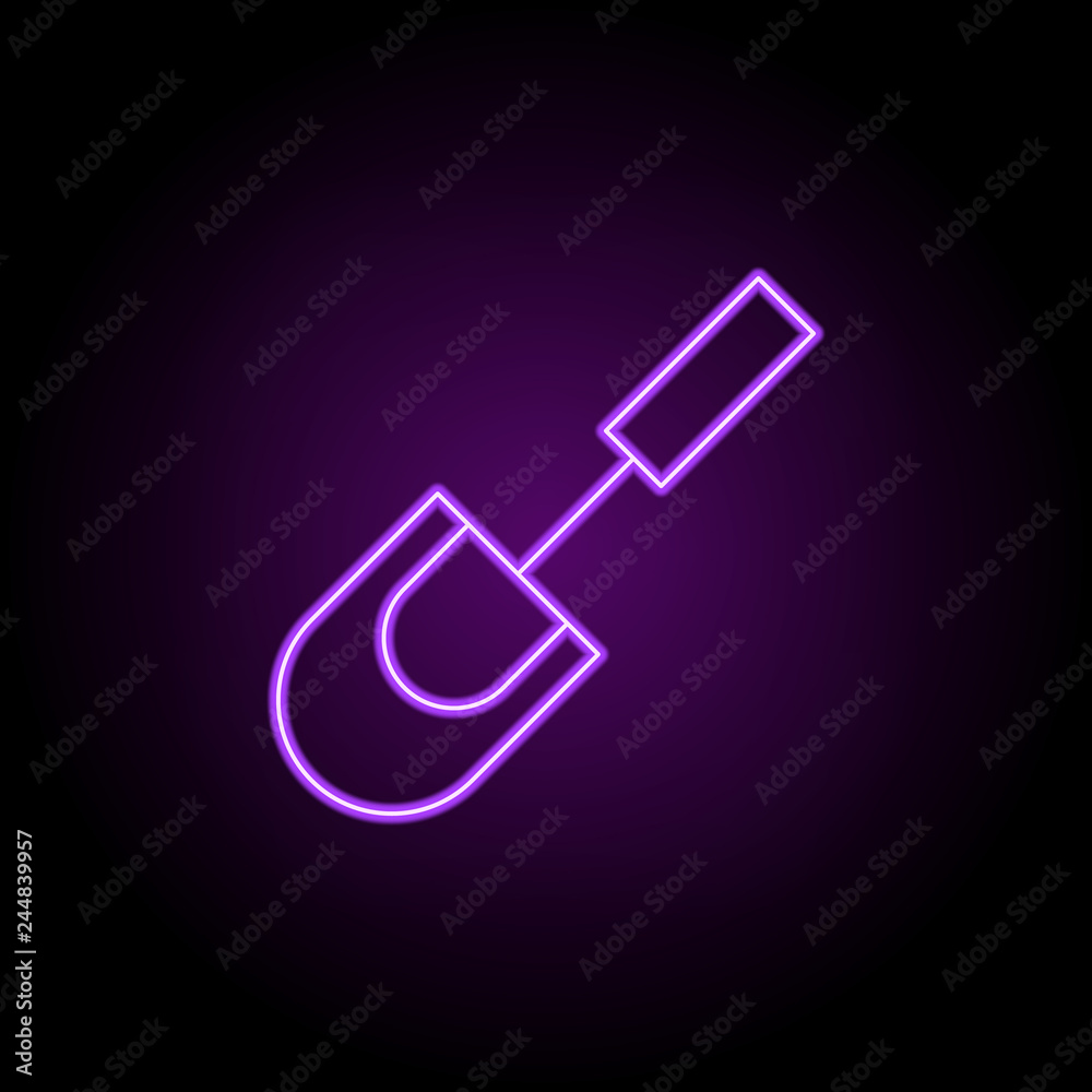 shovel icon. Elements of Eco in neon style icons. Simple icon for websites, web design, mobile app, info graphics shovel icon. Elements of Eco in neon style icons. Simple icon for websites, web design, mobile app, info graphics